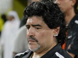 Durante la entrevista Maradona asegura que él nunca ha dicho que es mejor que Messi. ARCHIVO /