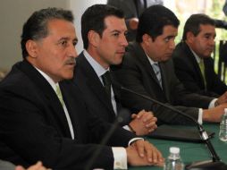 Legisladores de las cuatro fracciones parlamentarias se reunieron con el secretario general, Arturo Zamora.  /