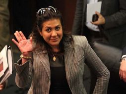 ''Si se está haciendo este trabajo (de investigación), que se haga con todos” dijo la hija de la exlideresa del SNTE, Mónica Arriola. NTX /