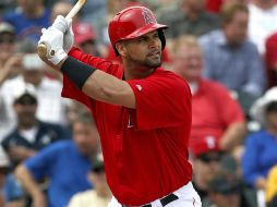 Pujols requiere de más turnos al bate para recuperarse de la cirugía en la rodilla derecha a la que fue sometido. AP /