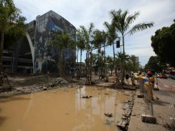 Las obras podrían atrasarse más debido a las condiciones climatológicas. EFE /