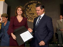 Angélica Rivera de Peña, esposa del Presidente de México Enrique Peña Nieto, nueva presidenta del DIF. ESPECIAL /