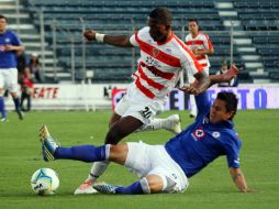 La Máquina Celeste empata en la cancha del Estadio Azul 1-1 con Jaguares de Chiapas. NTX /