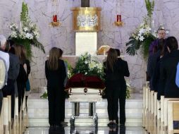 Aspecto de la misa realizada en honor a Gallegos Álvarez. XINHUA /