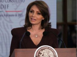 Angélica Rivera se pronuncia por construir una sociedad responsable y solidaria para generar un mejor país. ARCHIVO /