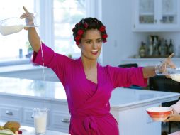 Es la tercera vez que Hayek, de 46 años, aparece en un anuncio de Got Milk?. AP /