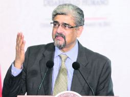 Khalid Malik dijo que en México no existe un sólo modelo de Estado en materia de educación. EFE /