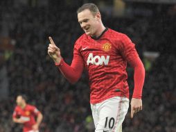 Rooney celebra su gol al minuto 21. EFE /