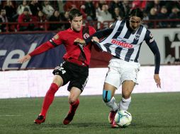 Alde de Nigris anotó al minuto 31, cuatro minutos después de que Xolos abriera el marcador. EFE /