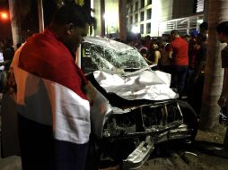 El vehículo todo terreno era conducido a 120 kilómetros por hora cuando ocurrió el percance. EFE /