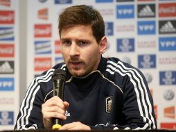 Messi se muestra contento de que el Papa sea de su mismo país. EFE /