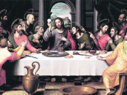 La última cena. Obra de pintor Vicente Juan Macip, conocido como Juan de Juanes,  pintada alrededor de 1562. ESPECIAL /