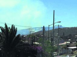 Tlajomulco de Zúñiga. Vista de La Herradura, donde las llamas consumieron casi 50 hectáreas; aún se desconoce el origen del fuego. ESPECIAL /