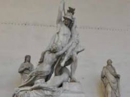 ''El Rapto de Políxena'', colocada en la Logia de las Lanzas, en la Plaza de la Señoría de Florencia. ESPECIAL /