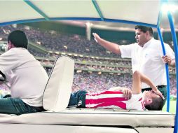 'Chatón'' salió lesionado apenas a los 10 minutos de iniciado. De todas las bajas es el que tardará más en rehabilitarse. MEXSPORT /