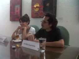 La actriz Paloma Domínguez y el director Teófilo Guerrero, durante la rueda de prensa. EL INFORMADOR /