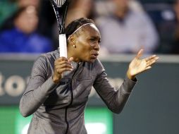 Venus reacciona durante el partido ante Puig. AP /