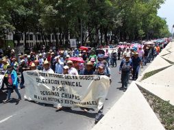 La Sección 22 de Oaxaca encabeza la protesta. ARCHIVO /