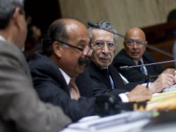 Aspecto del juicio contra Ríos Montt. EFE /