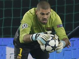 Victor Valdés detalla que fue en su juventud cuando se interesó por el futbol inglés. AP /