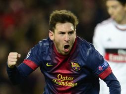 Messi trabaja para estar en condiciones de jugar el próximo miércoles en la Champions ante el PSG. AFP /