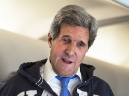 Kerry llegó al aeropuerto internacional de Tel Aviv en un avión procedente de Turquía. AFP /