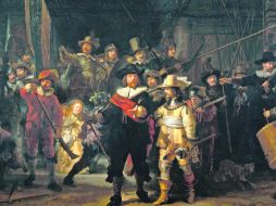 Detalle. Aspecto de Ronda de noche, de Rembrandt, que es la pieza estelar en el museo holandés. ESPECIAL /