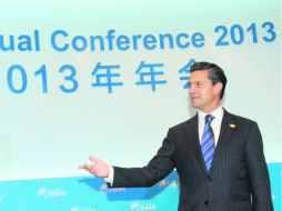 El Presidente Peña Nieto participó en el Foro Boao en su gira por China. EFE /