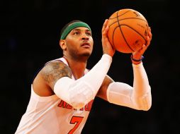 Carmelo Anthony anota 36 puntos en el encuentro. AFP /