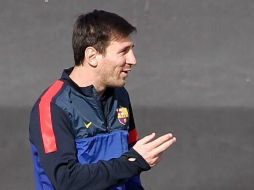 Lionel Messi podría volver a la titularidad con los blaugranas en la vuelta de cuartos de final de la Champions. EFE /