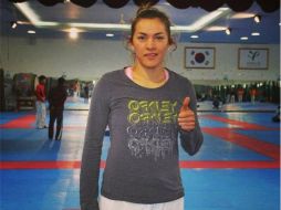 María se mostró feliz de poder volver a México. ESPECIAL /