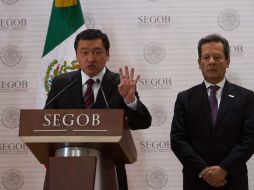 El secretario de Gobernación, Miguel Ángel Osorio Chong, presentó las cifras oficiales de delitos ligados al crimen organizado. NTX /