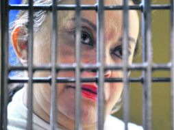 Gordillo, tras su arresto. Está acusada de delincuencia organizada, entre otros cargos. AFP /