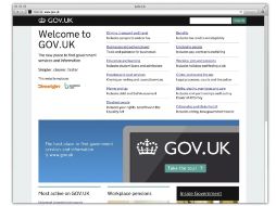 Gov.uk fue reconocida hoy como el mejor diseño del año 2013, entregados hoy en la capital británica. EFE /