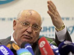 Mijaíl Gorbachov llama a reducir la brecha entre países ricos y pobres. ARCHIVO /