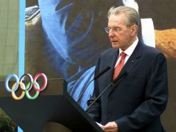 Rogge cerrará el sábado su visita a Perú con una rueda de prensa. EFE /