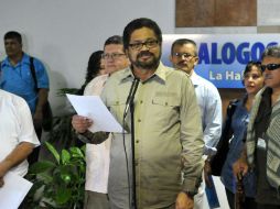 El jefe negociador guerrillero, Iván Márquez, menciona que ya suman cien las propuestas realizadas por su equipo. EFE /