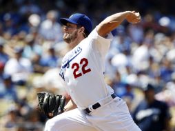 Clayton Kershaw mostro gran control en el jeugo ante Milwaukee. AP /