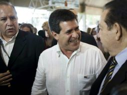 Horacio Cartes fue hospitalizado por 20 minutos para que le aplicaran analgésicos. ARCHIVO /