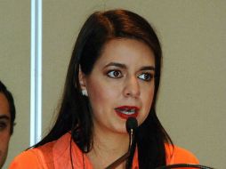 La regidora Laura Lorena Haro inaugura el Hackathon Zapopan Open Data. ESPECIAL /