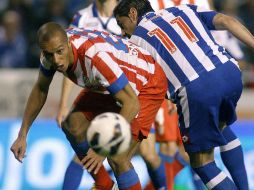 El Atlético ha participado ocho ocasiones en la Champions League, la más reciente en la temporada 2009-10 hasta la fase de grupos. EFE /