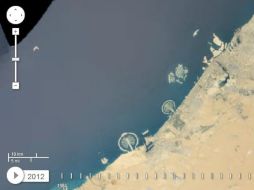 Se pueden observar fenómenos como el surgimiento de las islas artificiales ''Palm'' de Dubai. ESPECIAL /