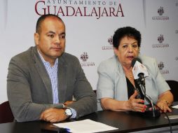 María Cristina Solórzano Márquez y Mario Salazar Madera del PAN en Guadalajara.  /