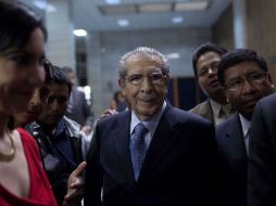 El ex dictador Efraín Ríos Montt de 86 años es declarado culpable de genocidio en un histórico juicio. EFE /