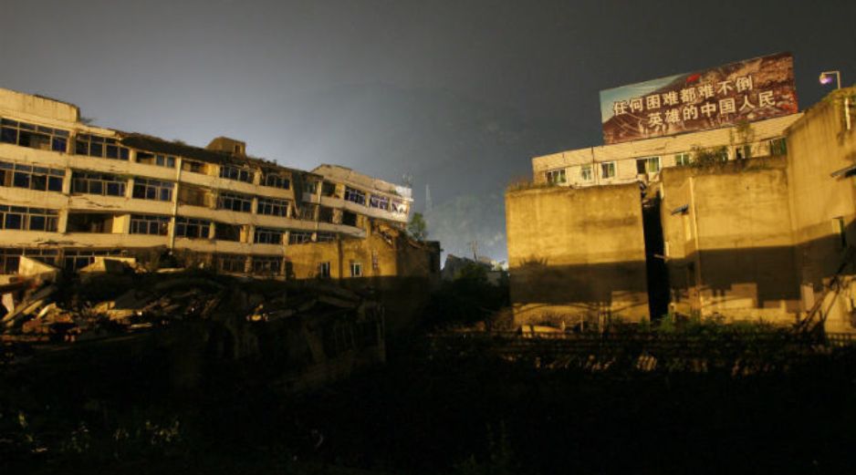 La prensa oficial china opta este domingo por centrarse en el éxito de las tareas de reconstrucción. EFE /