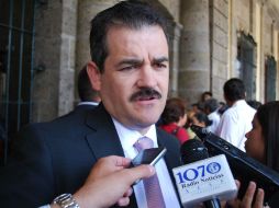 Casillas espera celeridad del Centro Estatal para concluir con la evaluación de los elementos de la Policía de Guadalajara. ARCHIVO /