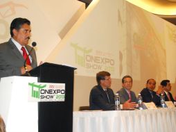 Ramiro Hernández durante la inauguración de la Vigésima Quinta Reunión de ONEXPO Show 2013.  /