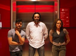 Christian Vázquez, Carlos Bolado y Claudette Maille.  /