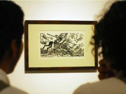 La exposición contiene piezas como ''La dama'', ''La vida de la muerte'', ''Bélicoacento'', entre otras. ARCHIVO /