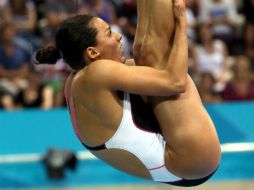 Laura Sánchez y su pareja en clavados, Arantxa Chávez, se quedaron sin medalla. ARCHIVO /